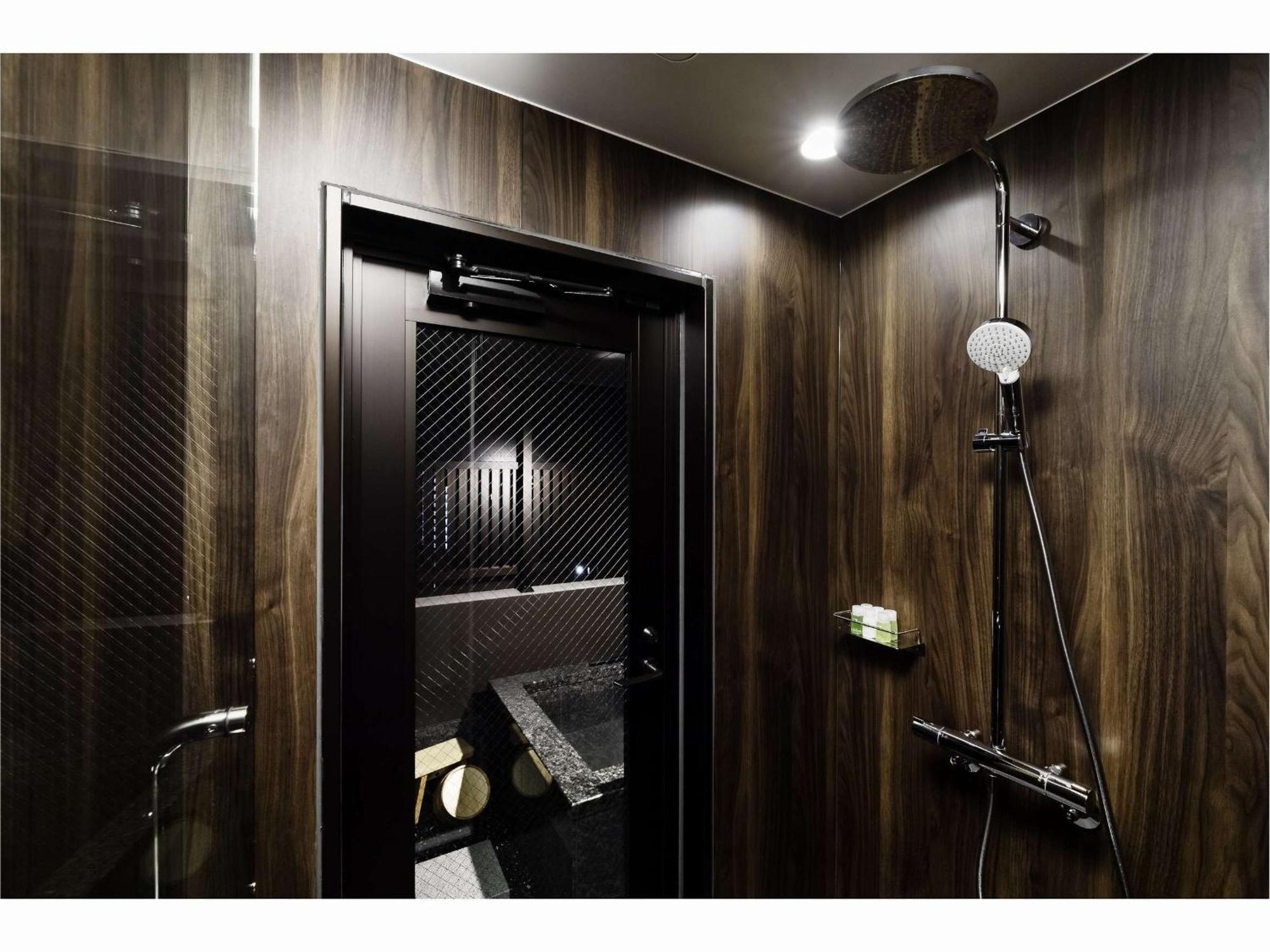 Japanese style King Bed Room Partially Open Air Bath Upper floors